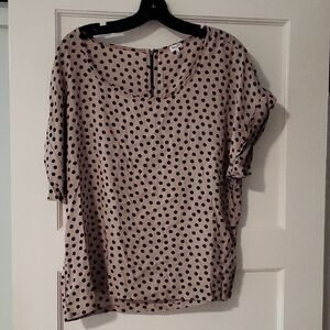 Splendid Black Polka Dot Blouse